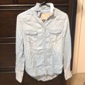 Women’s American Eagle Denim Flannel Size Small